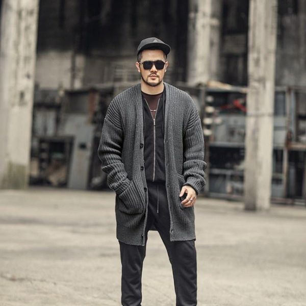 men's sweaters long thickening sweater men v-neck single-breasted cardigan autumn winter solid male sweatercoat fashion casual knitting, White;black
men's sweaters long thickening sweater men v-neck single-breasted cardigan autumn winter solid male sweatercoat fashion casual knitting, White;black