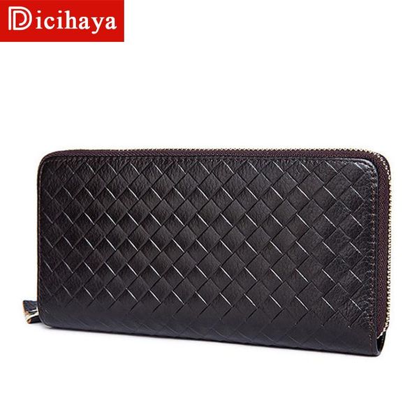 wallets dicihaya business men clutch bags brand design genuine leather weave grid zipper long wallet phone holders handbag, Red;black
wallets dicihaya business men clutch bags brand design genuine leather weave grid zipper long wallet phone holders handbag, Red;black