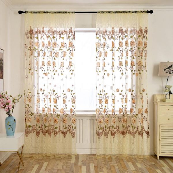 window curtain pattern decoration polyester home decor peony tulle room bedroom living curtains 100*200cm & drapes
window curtain pattern decoration polyester home decor peony tulle room bedroom living curtains 100*200cm & drapes