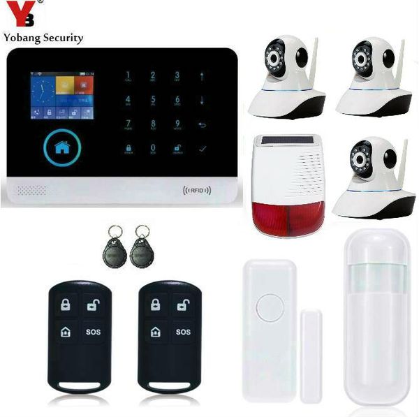 yobang security-touch keypad app control 433mhz home burglar outdoor strobe siren hd ip camera wifi/gsm/gprs/sms alarm system systems
yobang security-touch keypad app control 433mhz home burglar outdoor strobe siren hd ip camera wifi/gsm/gprs/sms alarm system systems