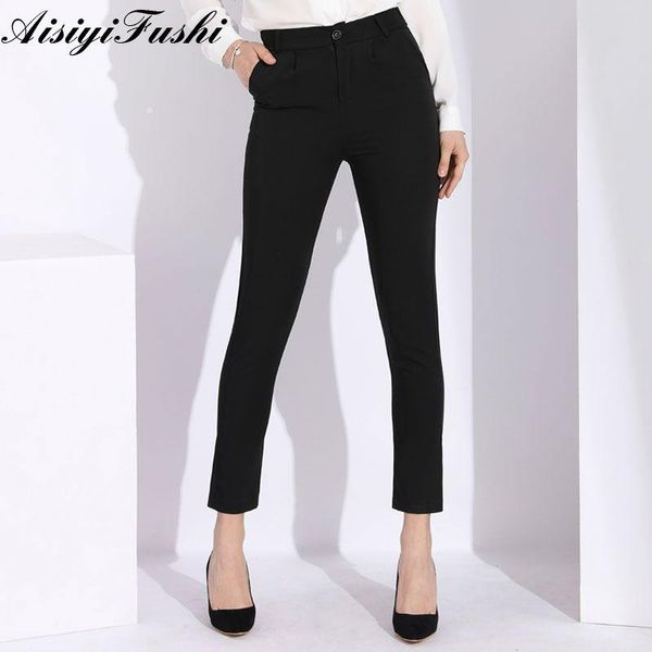 women's pants & capris office harem women work female ol slim mid waist trousers classic straight ladies pantaloons autumn, Black;white
women's pants & capris office harem women work female ol slim mid waist trousers classic straight ladies pantaloons autumn, Black;white