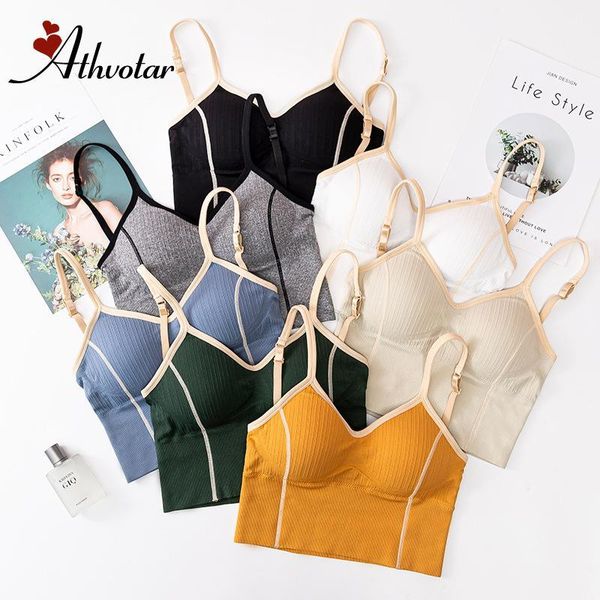 gym clothing athvotar strap sports bra with pad high impact push up seamless crop women fitness workout yoga wear active tank, White;black
gym clothing athvotar strap sports bra with pad high impact push up seamless crop women fitness workout yoga wear active tank, White;black