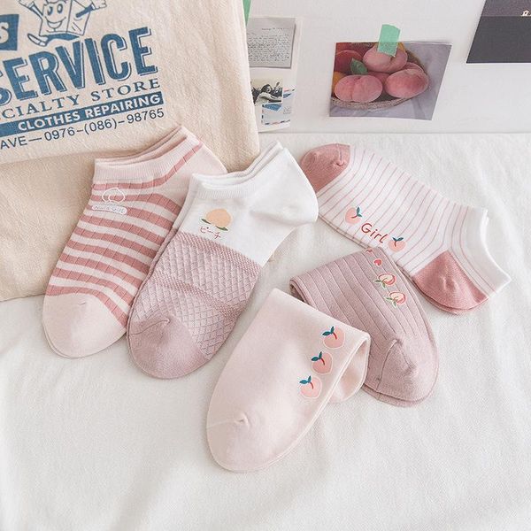 fashion women ankle socks spring summer invisible peach cotton girls casual short pink & hosiery, Black;white
fashion women ankle socks spring summer invisible peach cotton girls casual short pink & hosiery, Black;white