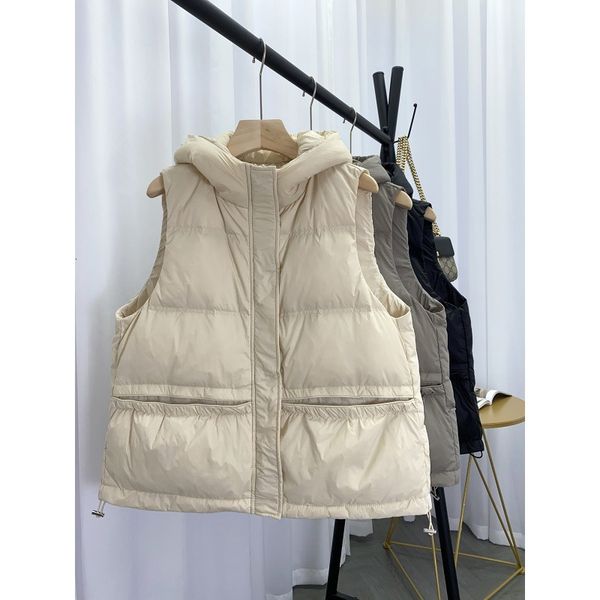 hooded et female ma jiaqiu winter 2021 korean fashion short lightweight white duck down vt, Black
hooded et female ma jiaqiu winter 2021 korean fashion short lightweight white duck down vt, Black