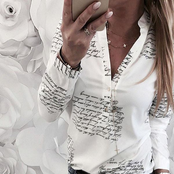v neck letters printing women shirts button long sleeve casual autumn harajuku femme cloth lady elegant, White
v neck letters printing women shirts button long sleeve casual autumn harajuku femme cloth lady elegant, White