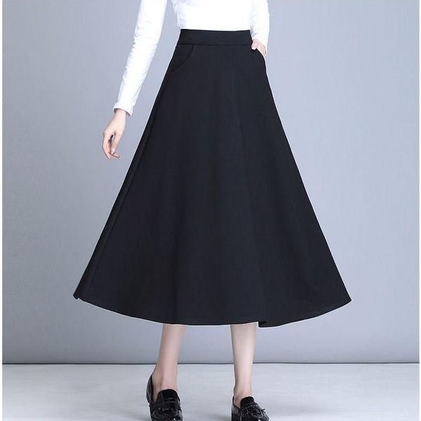 elastic high waist a- line big hem spring summer women's pleated skirt woman skirts mujer faldas saias mulher, Black
elastic high waist a- line big hem spring summer women's pleated skirt woman skirts mujer faldas saias mulher, Black