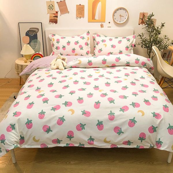 bedding sets strawberry cheese style 4pcs set cotton bed cover sheet duvet pillowcase linen bedclothes
bedding sets strawberry cheese style 4pcs set cotton bed cover sheet duvet pillowcase linen bedclothes