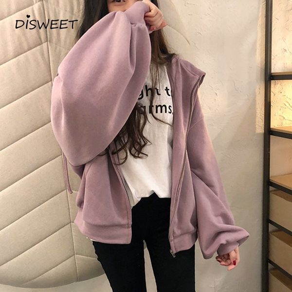 sweatshirts thicken hooded woman college style solid loose long-sleeved zipper sweatshirts women warm slim women's hoodies, Black
sweatshirts thicken hooded woman college style solid loose long-sleeved zipper sweatshirts women warm slim women's hoodies, Black