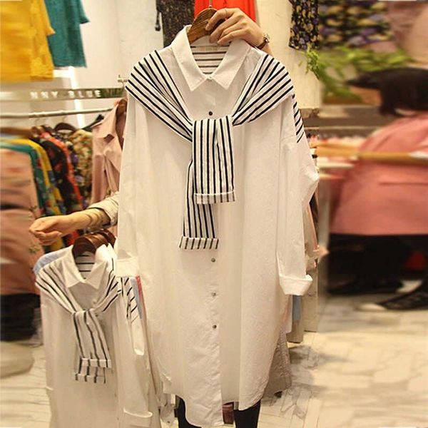 autumn fashion women long sleeves turn down collar patchwork stripe shirts female blouse shirt a1804 210428, White
autumn fashion women long sleeves turn down collar patchwork stripe shirts female blouse shirt a1804 210428, White