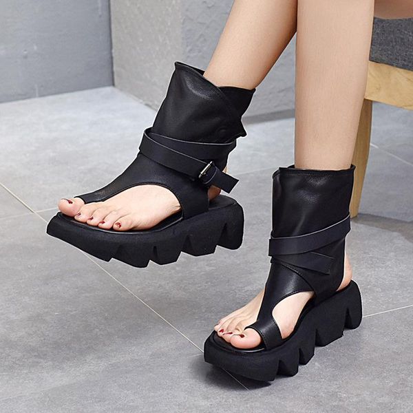 johnature genuine leather women shoes summer sandals hook & loop retro 2021 wedges handmade concise leisure platform, Black
johnature genuine leather women shoes summer sandals hook & loop retro 2021 wedges handmade concise leisure platform, Black