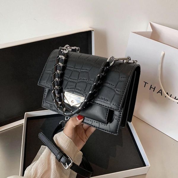evening bags women's leather shoulder bag with chain, square belt, designer brand, black
evening bags women's leather shoulder bag with chain, square belt, designer brand, black