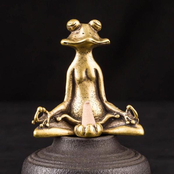 decorative objects & figurines retro bronze frog statue sculpture incense burner vintage brass sitting zen holder desk ornament
decorative objects & figurines retro bronze frog statue sculpture incense burner vintage brass sitting zen holder desk ornament