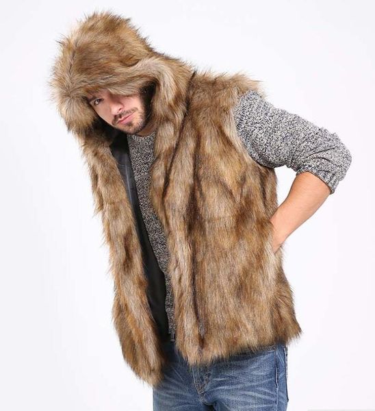 european and american imitation fur mink vest men's jacket casual self-cultivation trend short coat jacke vests, Black;white
european and american imitation fur mink vest men's jacket casual self-cultivation trend short coat jacke vests, Black;white