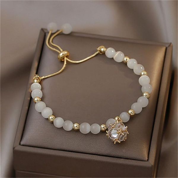 link, chain women jewelry accessories girlfriends geometric zircon pendant wedding bracelets opals charm bracelet, Black
link, chain women jewelry accessories girlfriends geometric zircon pendant wedding bracelets opals charm bracelet, Black