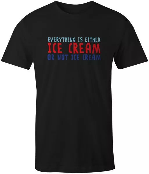 ice cream or not ice cream funny food quote fashion t-shirt top, White;black
ice cream or not ice cream funny food quote fashion t-shirt top, White;black