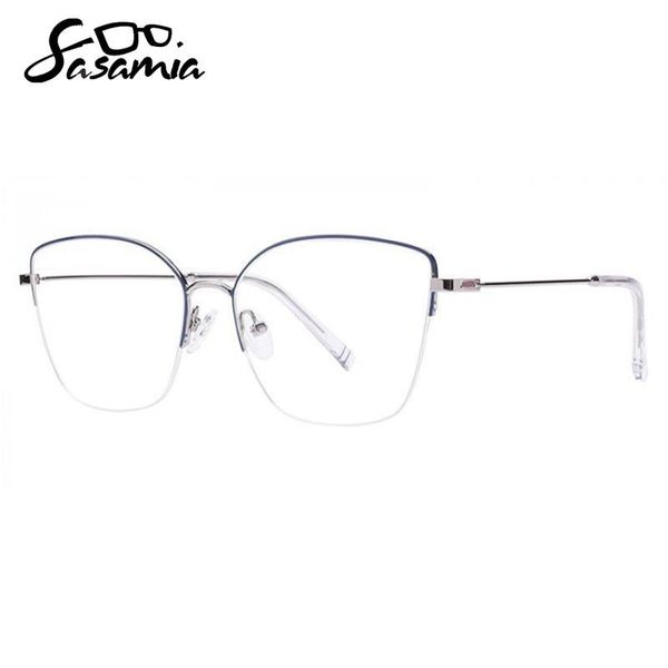 fashion sunglasses frames sasamia woman anti-blue glasses metal half rim women men spectacle optical clear lens prescription eyeglasses mw10, Black
fashion sunglasses frames sasamia woman anti-blue glasses metal half rim women men spectacle optical clear lens prescription eyeglasses mw10, Black