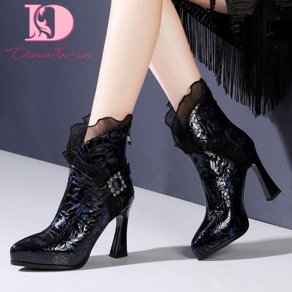 boots doratasia fashion female thick high hesls ankle pointed toe lace zip buckle crystal women 2021 party shoes woman, Black
boots doratasia fashion female thick high hesls ankle pointed toe lace zip buckle crystal women 2021 party shoes woman, Black