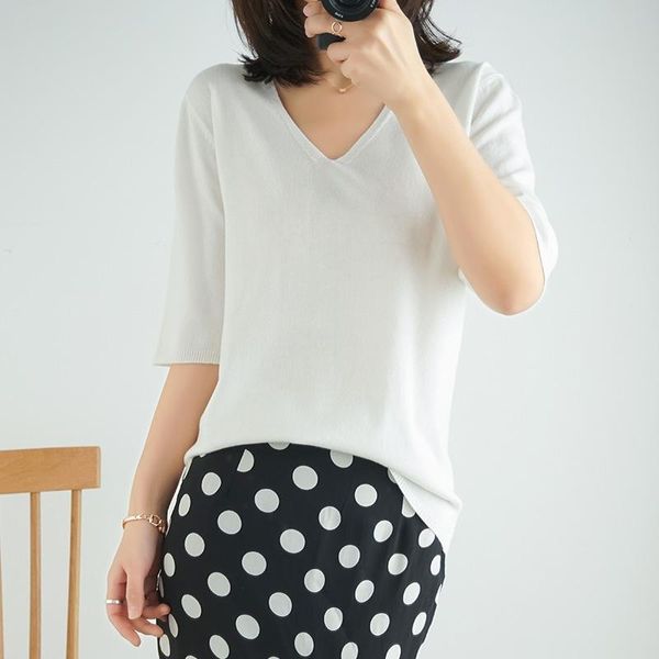 women's vests 2021 v-neck knitted wool blended sweater women short sleeve pullover casual soft slim solid color large size pull jumper, Black;white
women's vests 2021 v-neck knitted wool blended sweater women short sleeve pullover casual soft slim solid color large size pull jumper, Black;white