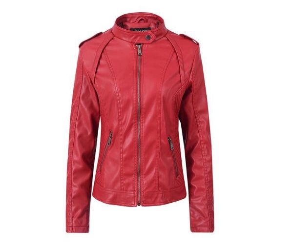 women's leather & faux autumn and winter slim short stand collar female jacket pu motorcycle clothing, Black
women's leather & faux autumn and winter slim short stand collar female jacket pu motorcycle clothing, Black