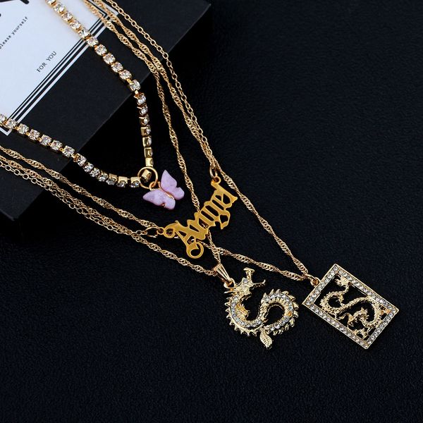 caraquet fashion multi layer butterfly choker necklace for women gold color metal babygirl angel dragon pendant necklace jewelry, Red;blue
caraquet fashion multi layer butterfly choker necklace for women gold color metal babygirl angel dragon pendant necklace jewelry, Red;blue