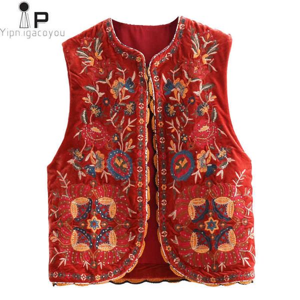 vintage autumn floral embroidery sequins velvet women vest fashion sleeveless cardigan ladies outerwear casual waistcoat 211008, Black;white
vintage autumn floral embroidery sequins velvet women vest fashion sleeveless cardigan ladies outerwear casual waistcoat 211008, Black;white
