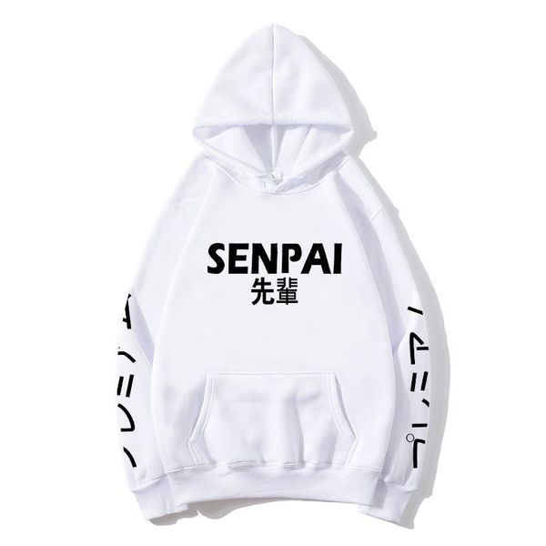 men's hoodies & sweatshirts fashionable japanese streetwear senpai hooded sweatshirt hip hop long sleeve casual pullover, Black
men's hoodies & sweatshirts fashionable japanese streetwear senpai hooded sweatshirt hip hop long sleeve casual pullover, Black