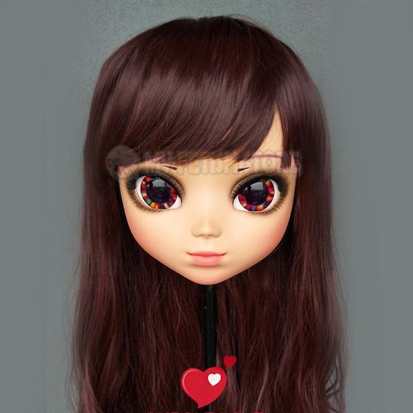 party masks (p-01)female sweet girl resin half head kigurumi bjd eyes crossdress cosplay japanese anime role lolita mask with and wig 
party masks (p-01)female sweet girl resin half head kigurumi bjd eyes crossdress cosplay japanese anime role lolita mask with and wig