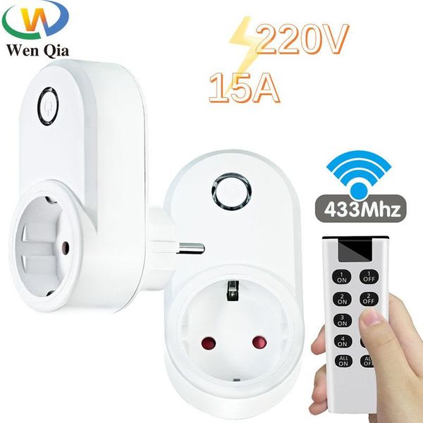 smart home control wireless remote switch electric socket eu fr universal plug 433 mhz 220v 15a electrical outlets for light led
smart home control wireless remote switch electric socket eu fr universal plug 433 mhz 220v 15a electrical outlets for light led