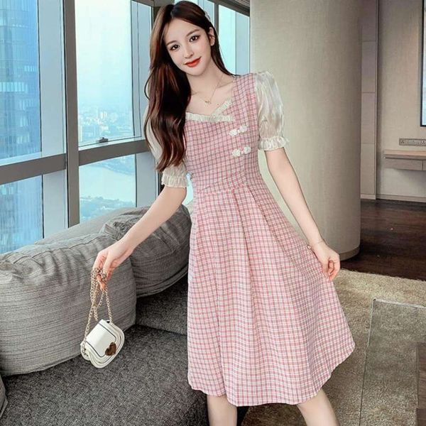 dress summer dress women's waist shows thin temperament french plaid hanfu chinese style skirt, Black;gray
dress summer dress women's waist shows thin temperament french plaid hanfu chinese style skirt, Black;gray