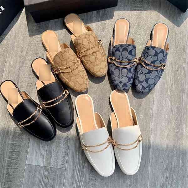 summer new family leather sheepskin chain metal flat bottomed round muller sandals women's shoes 70% off factory store online sale, Black
summer new family leather sheepskin chain metal flat bottomed round muller sandals women's shoes 70% off factory store online sale, Black