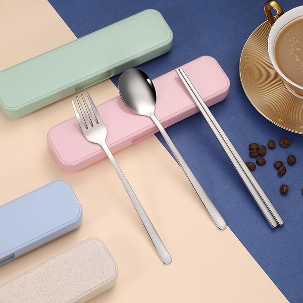 stainless steel cutlery set portable spoon fork chopsticks silver tableware dinnerware sets
stainless steel cutlery set portable spoon fork chopsticks silver tableware dinnerware sets