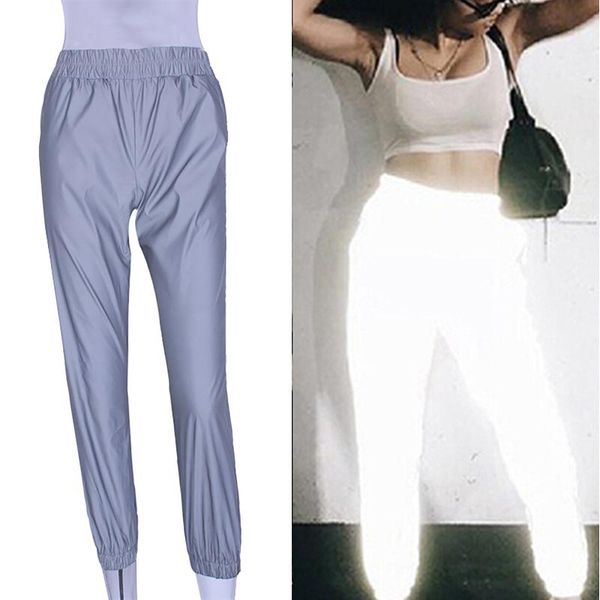 women's pants & capris fashion casual flash reflective jogger autumn winter women gray solid streetwear trousers, Black;white
women's pants & capris fashion casual flash reflective jogger autumn winter women gray solid streetwear trousers, Black;white