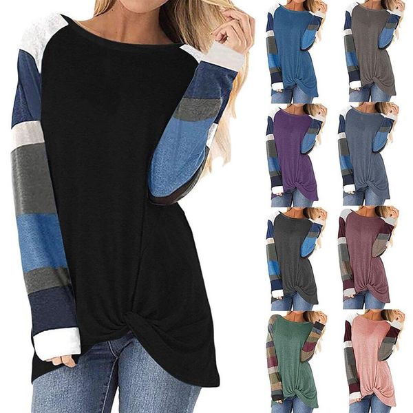 women's blouses & shirts casual color block long sleeve tee round neck loose fit blouse tunics female chemise femme blusas, White
women's blouses & shirts casual color block long sleeve tee round neck loose fit blouse tunics female chemise femme blusas, White