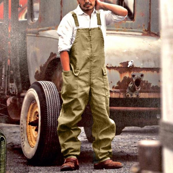 men's pants fashion spring men casual streetwear overalls rompers solid color suspenders pockets loose jumpsuits clothing, Black
men's pants fashion spring men casual streetwear overalls rompers solid color suspenders pockets loose jumpsuits clothing, Black