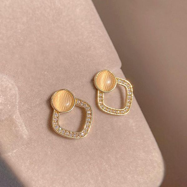 stud korean fashion opal geometric square earrings for women girl temperament jewelry zircon s925 needle party ins gift, Golden;silver
stud korean fashion opal geometric square earrings for women girl temperament jewelry zircon s925 needle party ins gift, Golden;silver