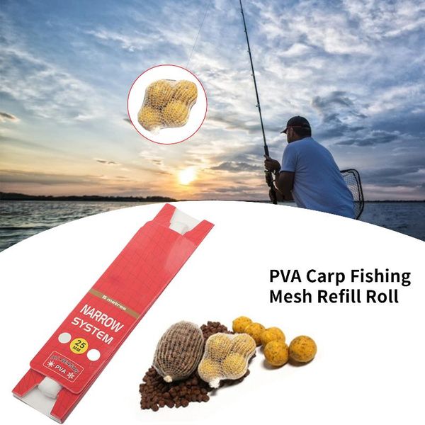 fishing accessories 25mm*5m pva carp mesh refill roll rig hook bait feeder bags, filler, feeder, nets, bags
fishing accessories 25mm*5m pva carp mesh refill roll rig hook bait feeder bags, filler, feeder, nets, bags