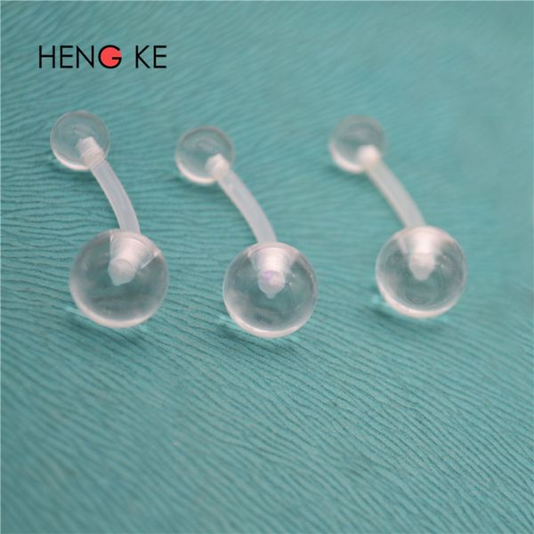 uv acrylic bar belly button rings piercing body jewelry 14g clear transparent bio flex pregnancy flexible curved 10mm, Silver
uv acrylic bar belly button rings piercing body jewelry 14g clear transparent bio flex pregnancy flexible curved 10mm, Silver