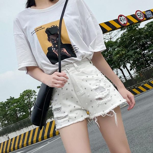 women's jeans 2021 summer denim shorts high-waisted heavy rivets pants female wild fashion straight embroidered flares, Blue
women's jeans 2021 summer denim shorts high-waisted heavy rivets pants female wild fashion straight embroidered flares, Blue