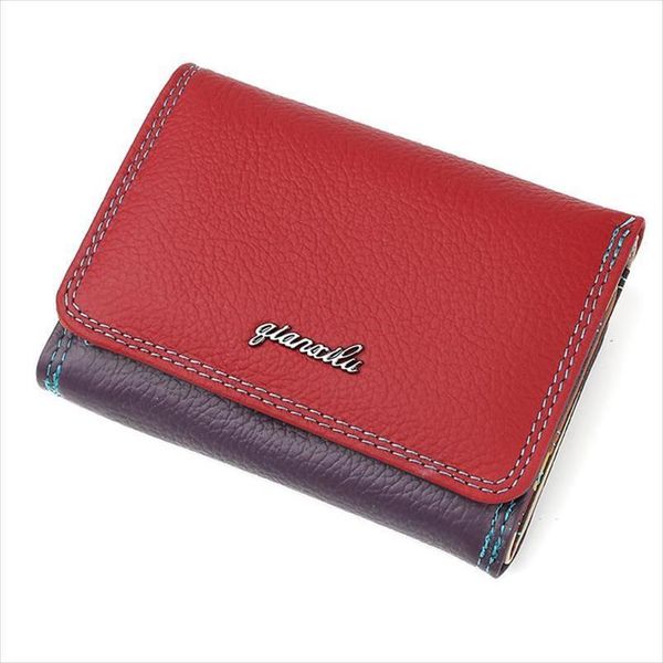 soft geniune leather women hasp wallet fashion tri folds clutch for girls coin purse female wm22, Red;black
soft geniune leather women hasp wallet fashion tri folds clutch for girls coin purse female wm22, Red;black