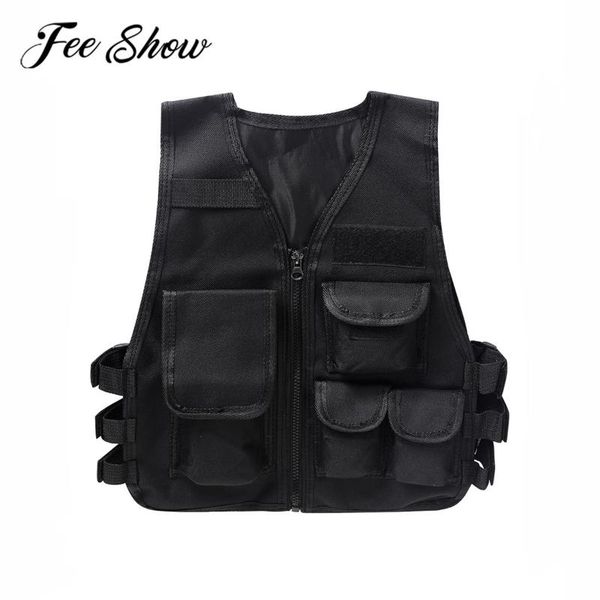 vest feeshow kids cs shooting training children outdoor tactical waistcoat combat camping hunting jacket multi pockets, Blue
vest feeshow kids cs shooting training children outdoor tactical waistcoat combat camping hunting jacket multi pockets, Blue