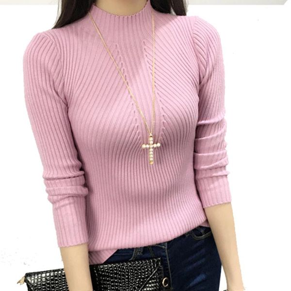 women's knits & tees casual knitted sweater women 2021 fashion full sleeve female pullovers knitwear bottoming seven colors, White
women's knits & tees casual knitted sweater women 2021 fashion full sleeve female pullovers knitwear bottoming seven colors, White