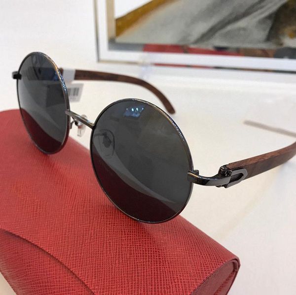 sunglasses style round women's glasses t8200928 with wooden temples and fashion men's, White;black
sunglasses style round women's glasses t8200928 with wooden temples and fashion men's, White;black