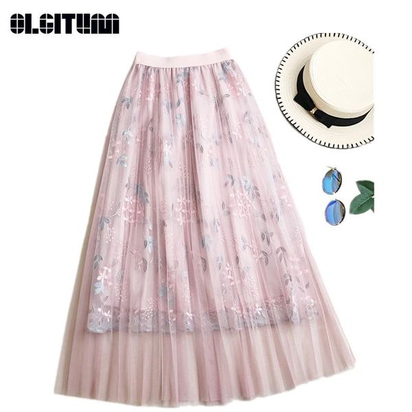 skirts olgitum 2021 winter and autumn embroidery high waist a-line long skirt fairy mesh women sk212, Black
skirts olgitum 2021 winter and autumn embroidery high waist a-line long skirt fairy mesh women sk212, Black