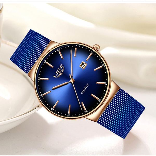 wristwatches lige fashion women watches ladies sport quartz dress watch full steel waterproof relogio feminino, Slivery;brown
wristwatches lige fashion women watches ladies sport quartz dress watch full steel waterproof relogio feminino, Slivery;brown