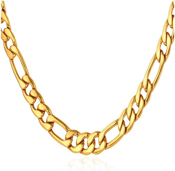 chains u7 stainless steel figaro chain width 5mm 20 inch italian style link necklace for men and women, Silver
chains u7 stainless steel figaro chain width 5mm 20 inch italian style link necklace for men and women, Silver
