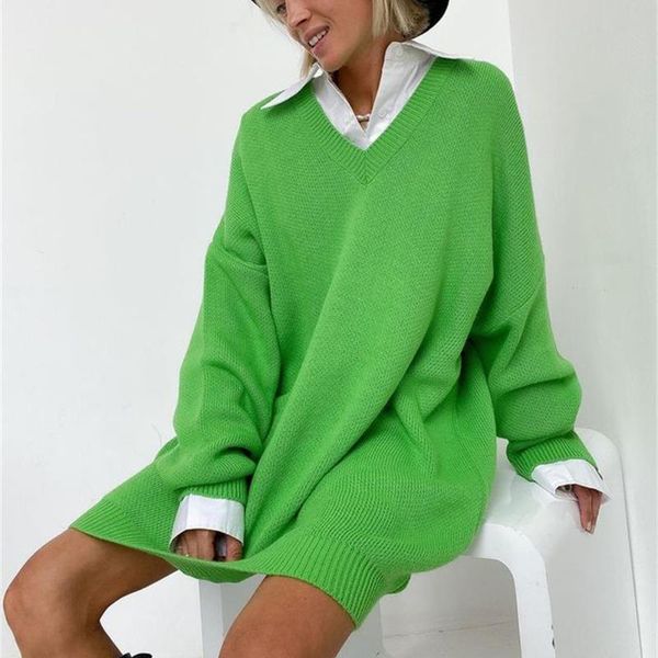 women's sweaters fall/winter v-neck fashion sweater oversized long-sleeved loose shoulder woolen ladies dress, White;black
women's sweaters fall/winter v-neck fashion sweater oversized long-sleeved loose shoulder woolen ladies dress, White;black