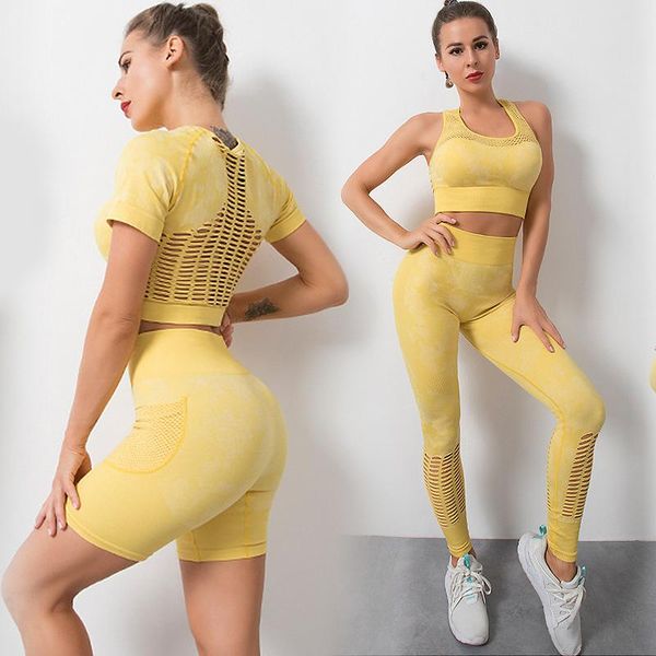 yoga outfit hollow-out women seamless set fitness suit bra gym workout shorts crop clothing high waist sports sportswear
yoga outfit hollow-out women seamless set fitness suit bra gym workout shorts crop clothing high waist sports sportswear
