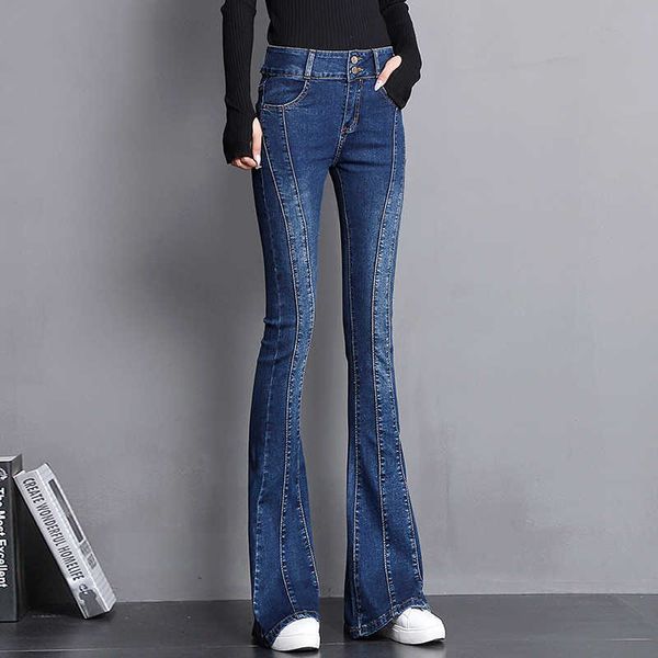 vintage blue skinny solid mom flare jeans women streetwear patchwork slim bell bottom denim mopping trousers femlae 210927
vintage blue skinny solid mom flare jeans women streetwear patchwork slim bell bottom denim mopping trousers femlae 210927