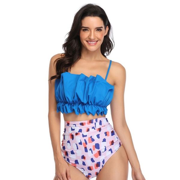 women's swimwear split high waist bikini swimsuit fashion print ladies five styles s l xl neb1, White;black
women's swimwear split high waist bikini swimsuit fashion print ladies five styles s l xl neb1, White;black