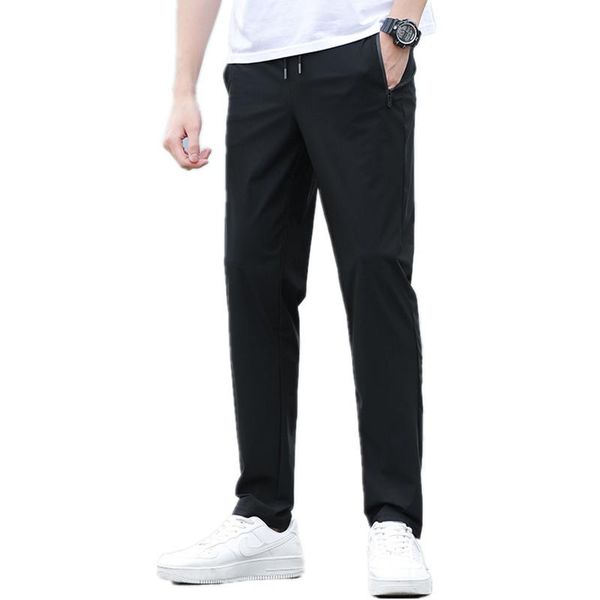 big size ~8xl summer men's ice silk fabric sports sweatpants slim stretch loose pant men military quick dry trousers pants, Black
big size ~8xl summer men's ice silk fabric sports sweatpants slim stretch loose pant men military quick dry trousers pants, Black